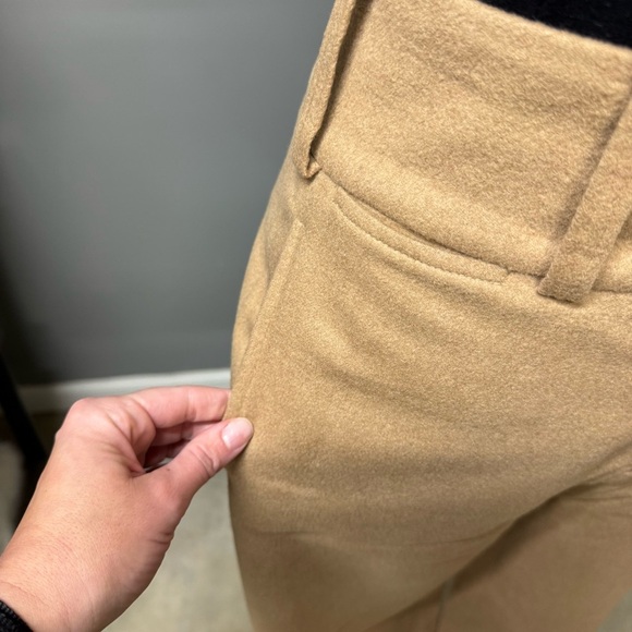 Ralph Lauren Collection baby camel wide leg slacks women's 6 high waisted - Picture 12 of 12